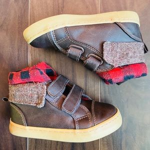 Baby Gap Toddler Boy’s Brown/ Buffalo Print Boots